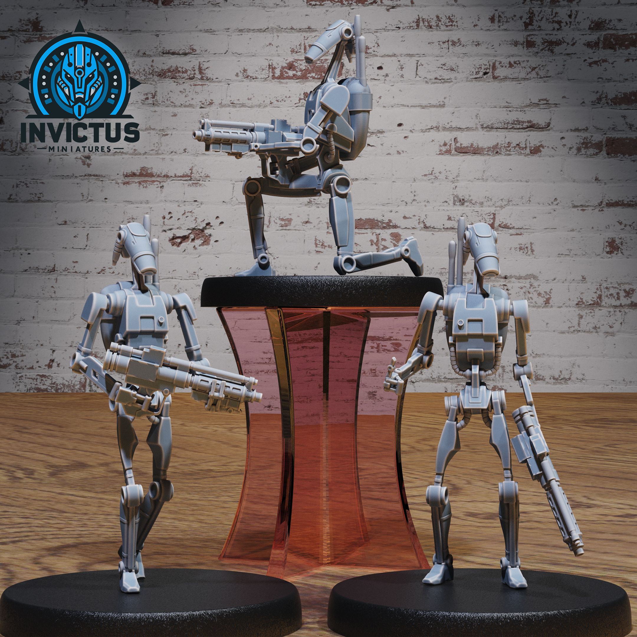 Roger Droid Set / Battle Robot / Space Cyber Mech / Galactic Automaton / Alien Infantry Machine / Cosmic Star Army / Steel Wars Construct / Cyberpunk Warrior Control Mechanism / Trooper Light Attack / Steampunk Technology / Steam Society Encounter
